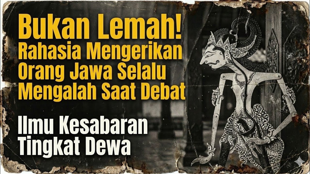 BUKAN LEMAH !! Rahasia Mengerikan Orang Jawa Selalu Mengalah Saat Debat