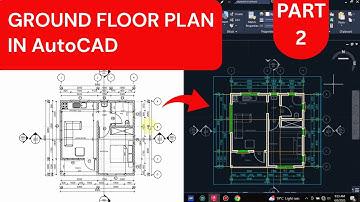 How to draw a DETAILED Ground floor plan in AutoCAD 2023  PART 2