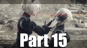 NIER Automata Gameplay Walkthrough Part 15 - Eve Boss Fight/Ending A PS4 1080p 60fps