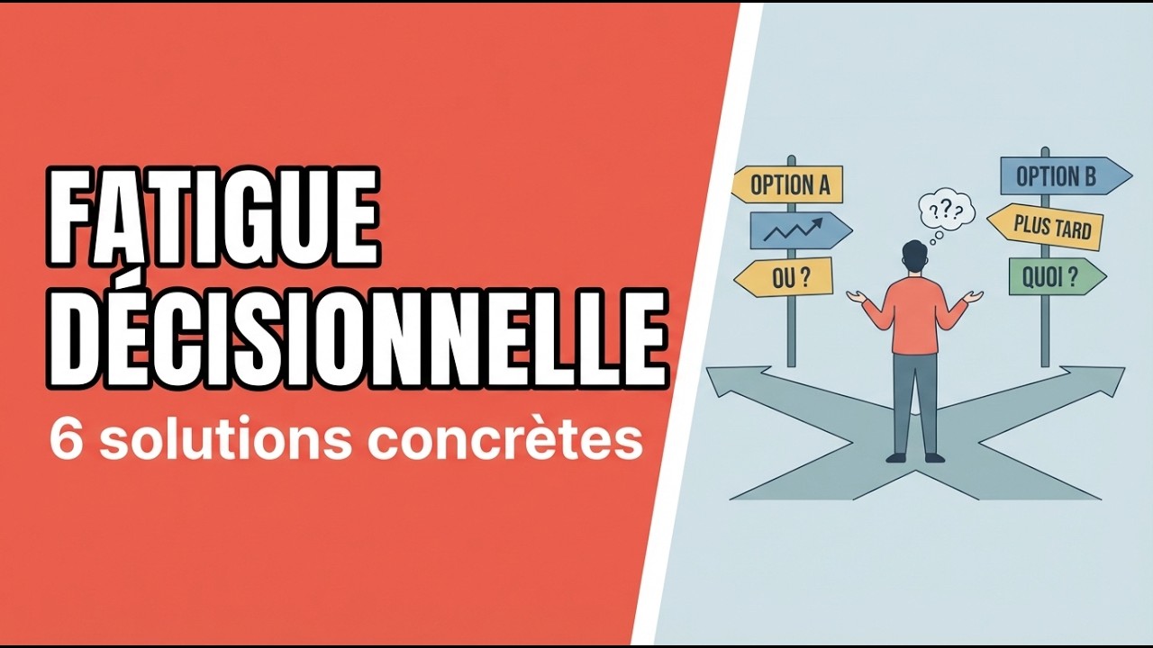 🧠 Fatigue Décisionnelle : 6 Stratégies Psychologiques pour Préserver Votre Énergie Mentale ⚡