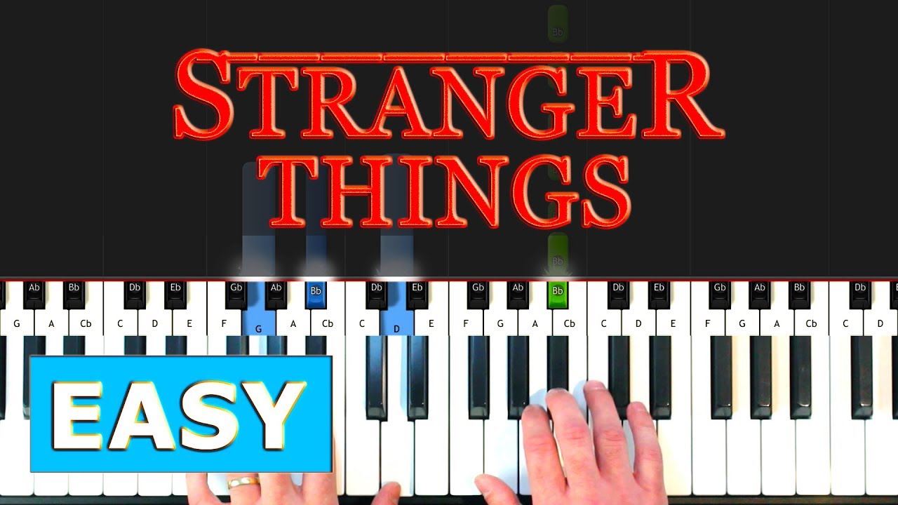 Stranger Things Theme Easy Piano Tutorial How To Play Youtube