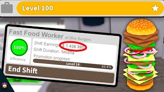 How The New Bloxburg Burger Job Works & Why You Earn A LOT On EVERY Job!