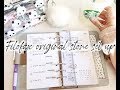 My work agenda set up || Filofax original stone in personal size