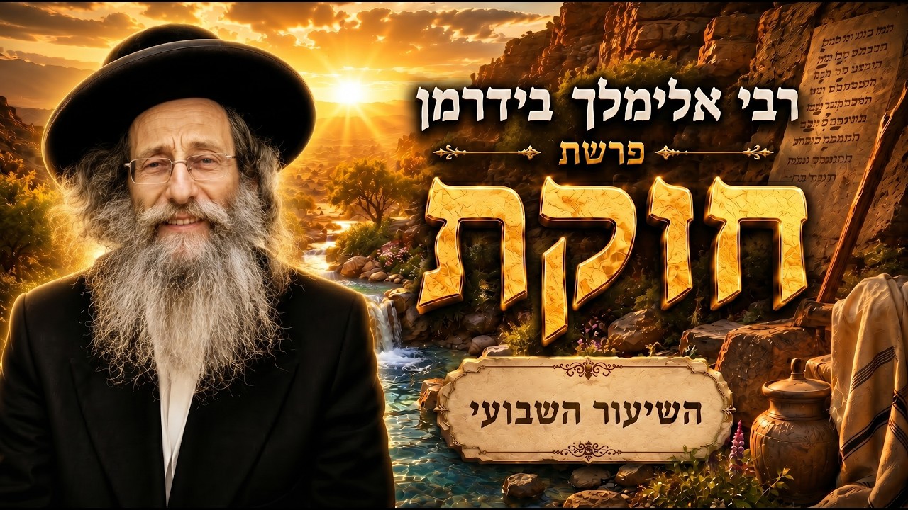 הרב אלימלך בידרמן | פרשת חוקת תשפ"ו (2026) | עלונימייל