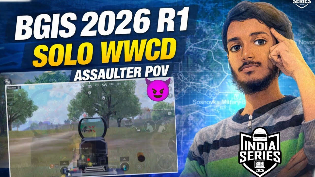 BGIS 2026 Round 1 Erangel 💀 Solo WWCD | Raw POV Gameplay 🔥 - YouTube