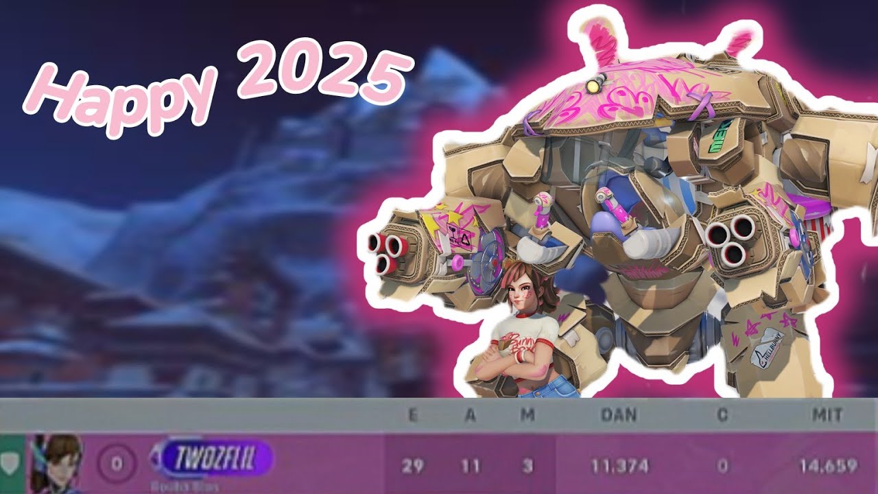 the first play of the year | overwatch gameplay with dva (overwatch 2 ...