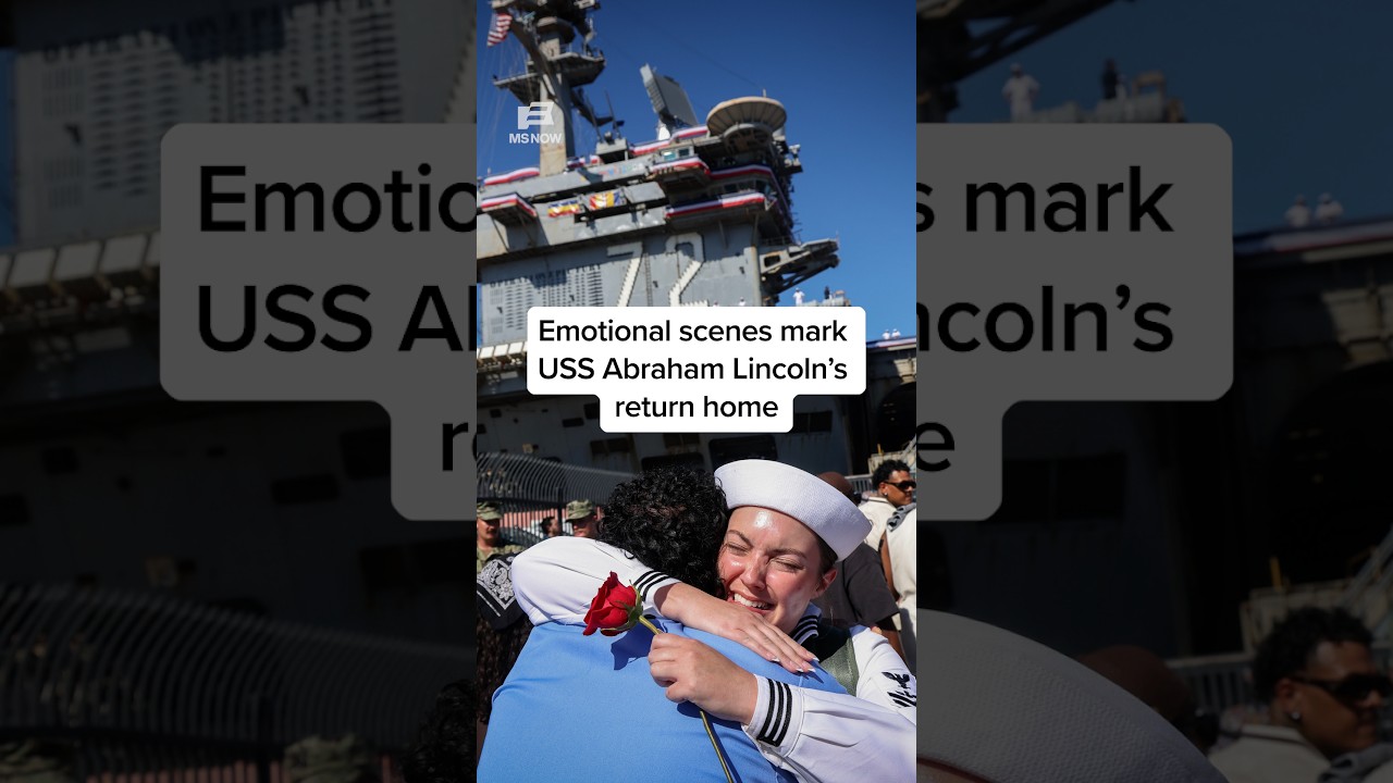 Emotional scenes mark USS Abraham Lincoln's return home
