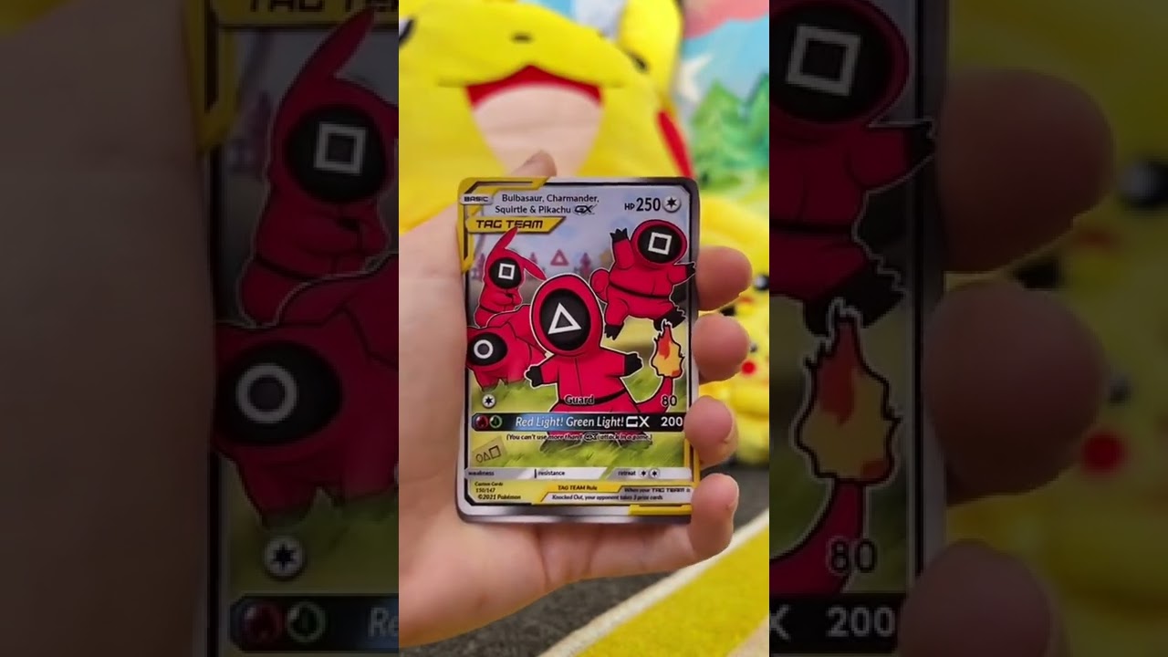 squid game pokemon cards Invitation Credit Card Skin Anime Town Creations Squid Game x Pokmon Cards