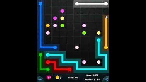 flow game facebook - 10 x 10 mania level 91 Connect the dots