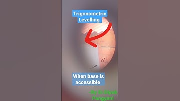 Trigonometric levelling when base is accessible.follow on ticktok @dipnop . By Dipak pangyani
