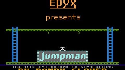Jumpman Atari 800 Vintage
