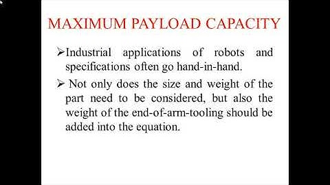 Robot Specifications