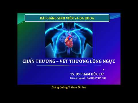 CHẤN THƯƠNG - VẾT THƯƠNG LỒNG NGỰC | TS. BS. PHẠM HỮU LƯ