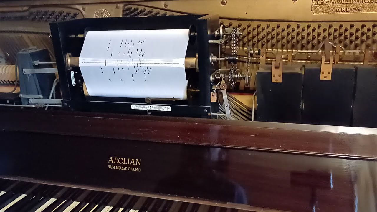 Fig Leaf Rag played on a 1920s Aeolian pianola (player piano)
