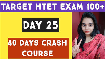 Day 25- 40 days crash course for htet exam, hssc pgt screening, KVS, APS, DSSSB //NS CLASSES