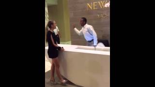 Girl Does Unexpected Duet with Concierge (You have to hear him sing!!!)