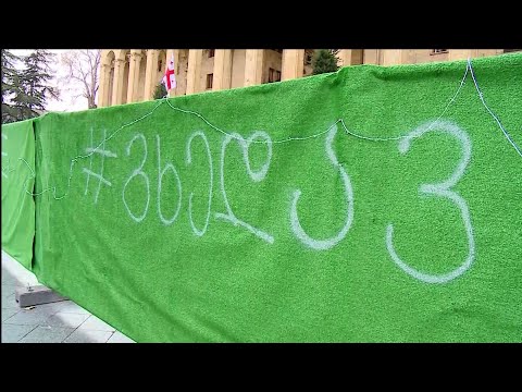 ''ბიძინას ბოსტანი“ - პარლამენტის წინ ტერიტორია შემოიღობა - აქტივისტების პროტესტი