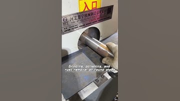 Grinding, polishing, and rust removal of round pipes#polishing #machine #sanding #brushing#grinding