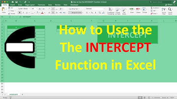 How to Use the INTERCEPT Function in Excel - Compute Expert