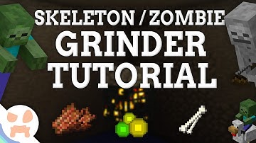 EASY 1.12.2 Skeleton / Zombie Grinder Tutorial | ALL Versions , XP & Loot
