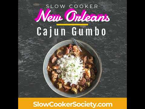 Slow Cooker Gumbo Recipe | Crock Pot Cajun Gumbo