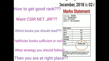 CSIR NET life science strategy| Unit wise weightage| wanna JRF rank | CSIR NET life science books|