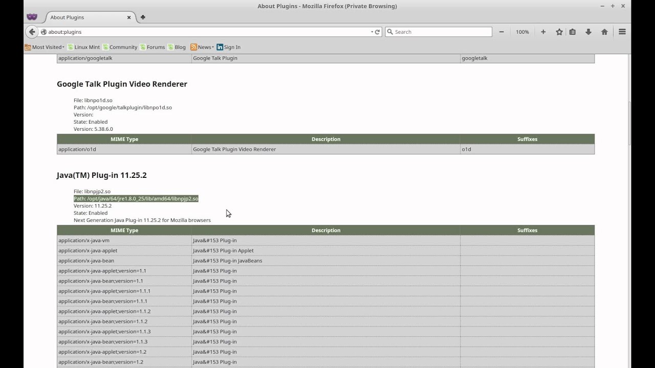 Oszilla Plugin Mozilla firefox about:plugins - YouTube