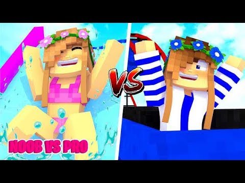MOST EXTREME WATER PARK! Noob Vs Pro  Little Carly 