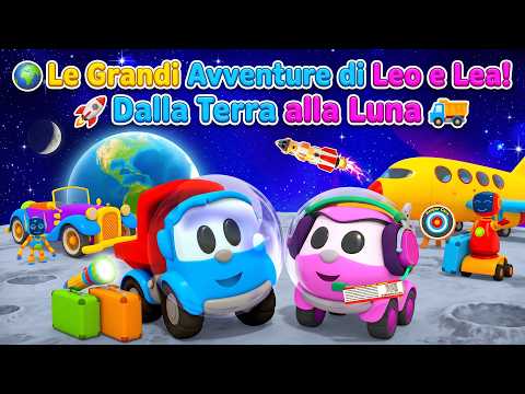 🌍 The Great Adventures of Leo and Lea! 🚀 From Earth to the Moon 🚚 Cartoon Compilation