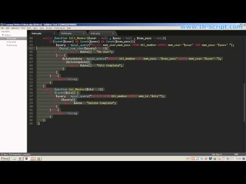สอนเขียนเว็บ PHP Class ระบบ สมาชิก Pt.3