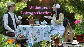 Adding Whimsy to our Cottage Garden Vintage Summer Tea Time