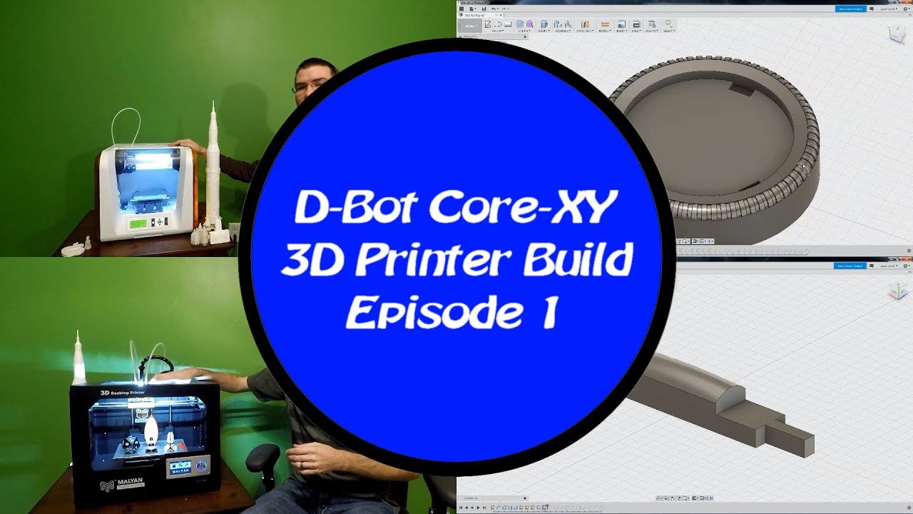 D-Bot Core-XY DIY 3D Printer Build Episode 1 - YouTube