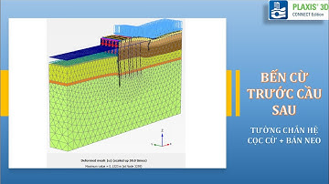 [PLAXIS 3D] - Tường chắn hệ Cọc Cừ + Bản Neo | @NGUYENQUOCTOI