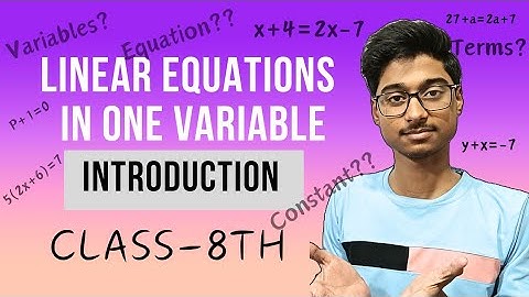 Linear Equations in one variable| Maths-Class8th | 2024-2025 | Unknown Paathshala| Ritu raj Tiwari