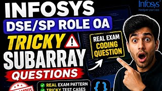 INFOSYS DSE/SP SUBARRAY CODING QUESTIONS 🔥 Tricky Math Formula Explained | Off Campus Prep