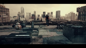 The RoofTop SuperHero Landing 3D Set Extension VideoCopilot CGI