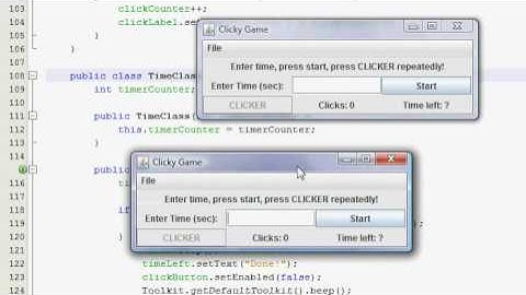 Java GUI Tutorial 34 - Click counter & timer (Part 4 of 4)