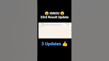 😮 IGNOU 33rd result update on 28th July 😮 #ignou #ignouupdate #ignouresult