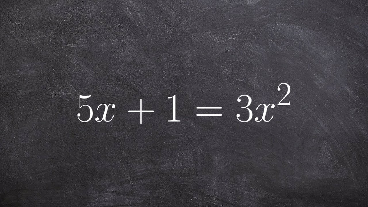 Learning to solve a quadratic with two irrational solutions using ...