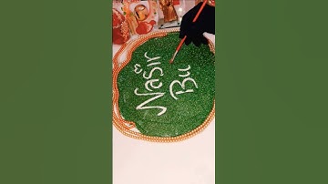 Nasir ❤️ name writing on sand with glitter #art #calligraphy #foryou #shorts #trending #viral #nasir