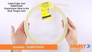 Cable Puller Tool SURCP4GD | Electricians Glow in the Dark Tongue 4mtr