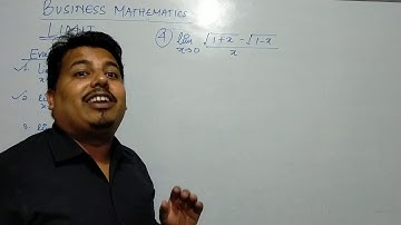 Limit | Business Mathematics | Ch - Limits and Continuity | Lecture #1