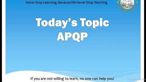 APQP | Advanced product quality planning in tamil | APQP Phases