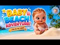 Cute Baby Beach Adventure 🏖️👶 | Fun in Sand & Sea