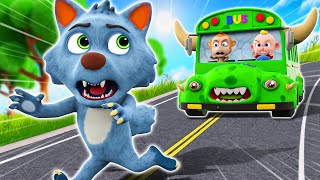 Wheels on The Bus + Zombie Bus Song | Funny Kids Songs and Nursery Rhymes & Kids Songs