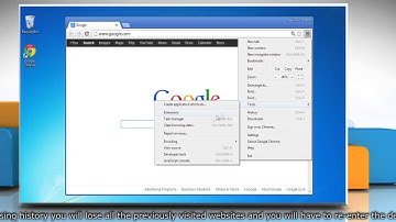 How to delete Google™ Chrome download history in Windows® 7