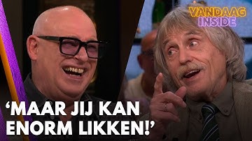 René van der Gijp hoort dat Johan Derksen niet kan koken: 