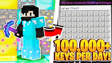 HOW TO *DUPE* 100,000+ KEYS PER DAY! | Minecraft OP Skyblock