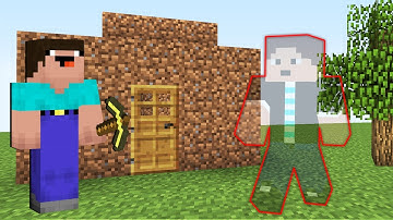 NOOB VS INVISIBLE PRO IN MINECRAFT 5 ! INVISIBILITY TROLLING TRAP FOR Minecraft Noob