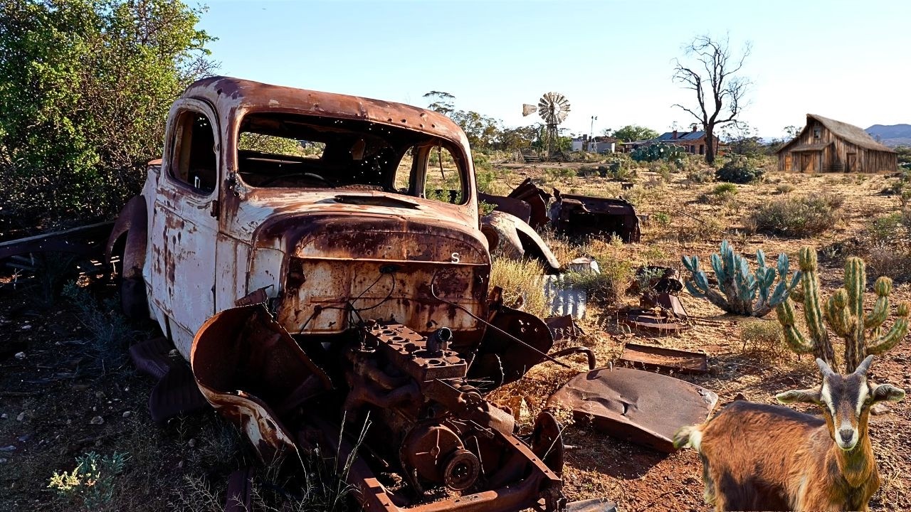 Abandoned Homestead, Abandoned Cars Of The Australian Outback
